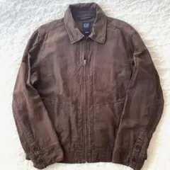 90's OLD GAP コットンリネン ジップアップジャケット スイングトップ