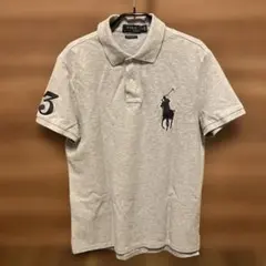 Polo Ralph Lauren グレー ポロシャツ M ビックポニー