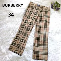 BURBERRY LONDON BLUE LABEL ノバチェック/パンツ 34