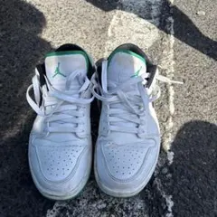 Air Jordan ホワイト/グリーン スニーカー