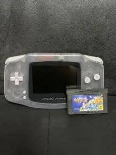 ゲームボーイアドバンス クリア 本体とソフト1本AGB-001 ジャンク