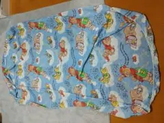 ☆キャスパー　青　ビンテージシーツ やわらかニットBOXシーツ ネイビー シングル 100×200cm※カバーのみ