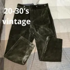 20-30s フレンチヴィンテージ チェックパンツ ワークパンツ - メルカリ