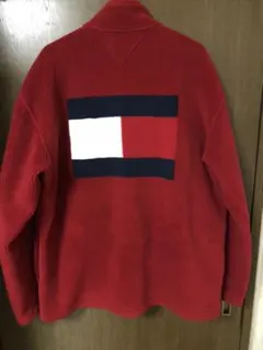 90s TOMMY HILFIGER トミー ビッグフラッグ フリースジャケット
