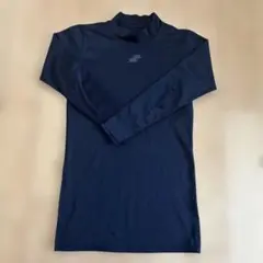 ネイビー 長袖 ハイネック アンダーシャツ 160