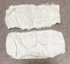 2枚セット　ブラカバー　チューブトップ　ホワイト　レース　新品未使用