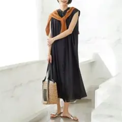 UNFILO 【撥水/接触冷感/洗える】ヴィンテージシアー ギャザーワンピ 24