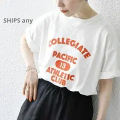 SHIPS any別注　VガゼットプリントTシャツのサムネイル