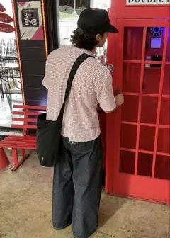 ギンガムチェック　短丈シャツのサムネイル