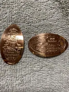 ③★TDL★ディズニーランド★スーベニアメダル★2014年★10月2枚セット★
