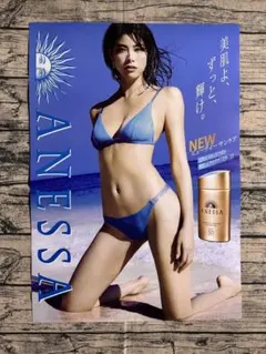 森星 特大B1ポスター 資生堂 ANESSA 美肌よ、ずっと、輝け。水着