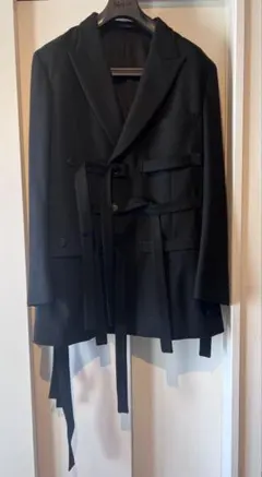 Yohji Yamamotoプールオム 23awタスマニアフラノベルトジャケット Yohji Yamamotoプールオム 23awタスマニアフラノベルトジャケット