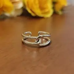 シルバー リング アクセサリー ユニセックス 結ぶ