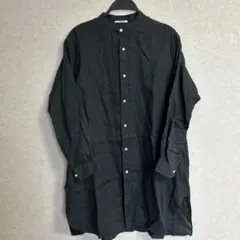 ORCIVAL バンドカラーシャツ 長袖 ネイビーのサムネイル