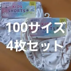 【新品未使用】100サイズ 女児 ガールズ 女の子 ショーツ パンツ 下着 4枚