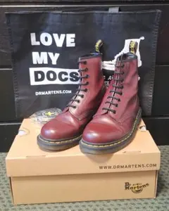 Dr.Martens 8ホール チェリーレッド 24cm UK5ショッパー付き