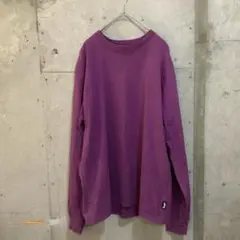 ステューシー STUSSY ロンT 紫 パープル Mサイズ ストリート 古着