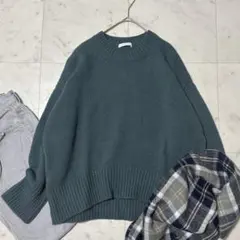 美品 ギャルリーヴィー ファインウール クルーネックプルオーバー ゆったり 定番