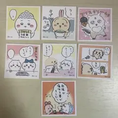 ちいかわシールコレクション　7枚セットハチワレ　うさぎ　あのこモモンガシーサー