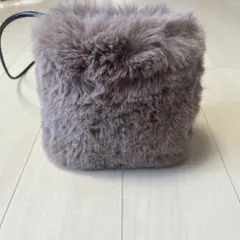 【美品】フェイクファー　ショルダーバッグ　ブラウン