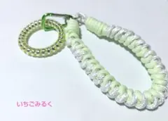 パラコード　ハンド ストラップ　 　　ライトグリーン