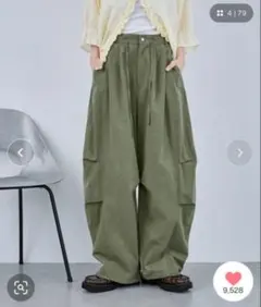 CONFECT リネン ダック ガーデナーパンツ オリーブ - メルカリ