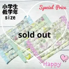 特別価格♥キッズマスク小学生用M247  プリーツ 子供 handmade
