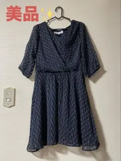 【美品】N.Natural Beauty Basic 七分袖ワンピース