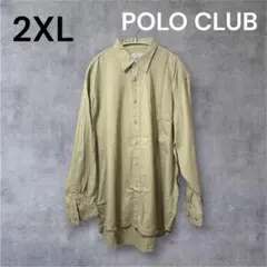 POLO CLUB ベージュ 2XL 長袖シャツ アメカジ ヴィンテージ 春 秋のサムネイル