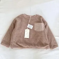 Ma Lumiereマルミエーレ 裏地付き　ボアトレーナー 110 ベージュ