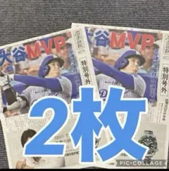 大谷翔平選手　号外　岩手日報　2枚