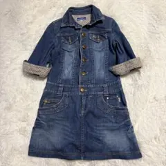 【人気】BURBERRY BLUE LABEL☆デニムワンピ☆道重さゆみ着　M