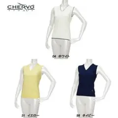 ★新品★CHERVOシェルボ レディース Vネックニットベスト ホワイト【38】のサムネイル