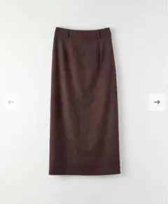 DU250734 Suede Long Skirt (dium.)