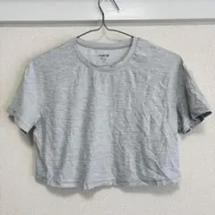 OLD NAVY アクティブ クロップドTシャツグレー