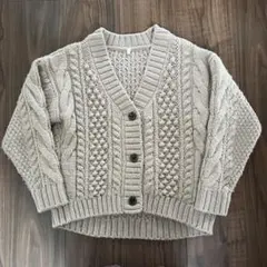 GU ケーブル　ニット　カーディガン