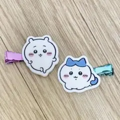 ちいかわ ハチワレ 前髪クリップ ヘアクリップ 2個セット