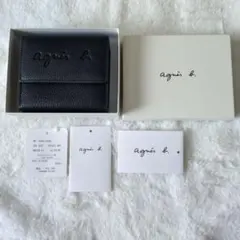 ✨ agnès b. VOYAGE レザー名刺入れ ✨ 黒Xゴールド 箱付 - メルカリ