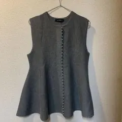 GREEN LABEL RELAXING グレー ノースリーブベスト