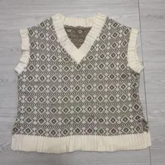 COLONY2139 ノースリーブニット　ベスト Mサイズ ベージュ