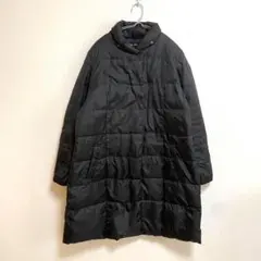 【Aller Bien】ダウンジャケット ロング丈 フルジップ 袖口ゴム有 LL