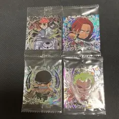 ワンピース ウエハースシール シャンクス キッド ゾロ ドフラミンゴ 4枚セット
