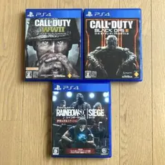 コールオブデューティ ワールドウォー2、オプス3、レインボーシックスシージPS4