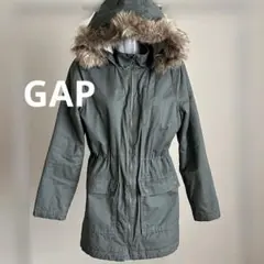 【GAP】レディースコート カーキ 裏ボア付き 防寒アウター