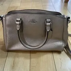 COACH 2way ショルダーバッグ メタリック