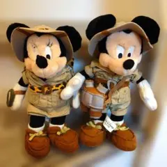 ミッキーマウス ぬいぐるみ レア サファリルック ディズニーランド