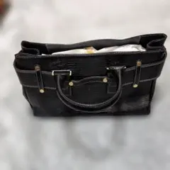 サマンサタバサ　黒い合成皮革バッグ