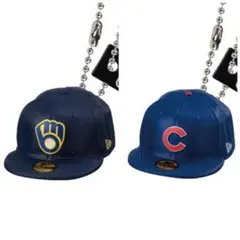 匿名配送 ニューエラ MLB ガチャ カブス / ブリュワーズ ２点セット
