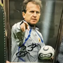 激レア！日本代表 ジーコジャパン 2006年 サッカーボール サイン