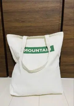 ⭐︎ MOUNTAIN キャンバストートバッグ ホワイト ショルダー エコバッグ